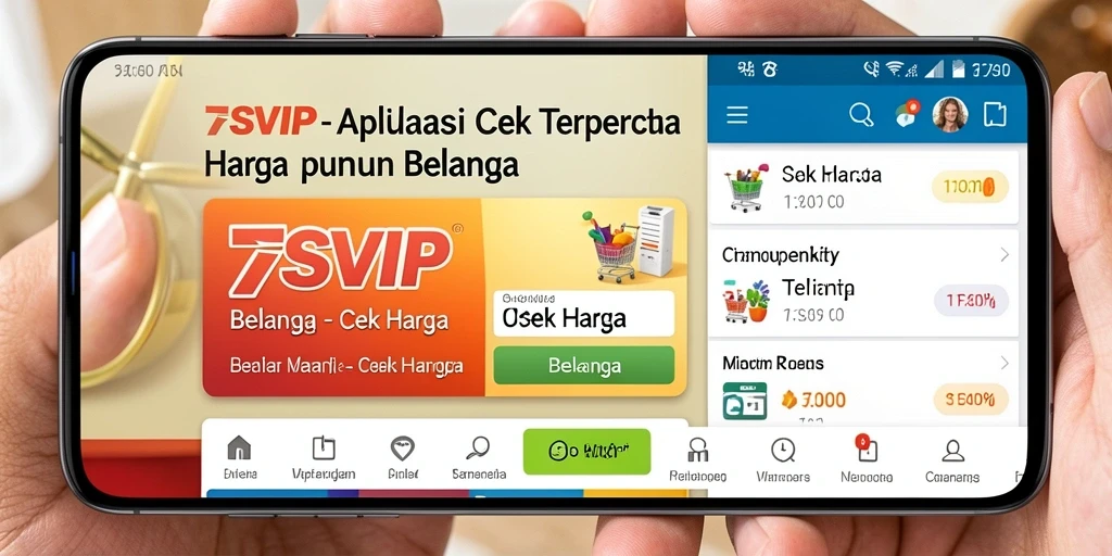 Antarmuka 7SVIP menampilkan fitur cek harga dengan jelas dan mudah digunakan.