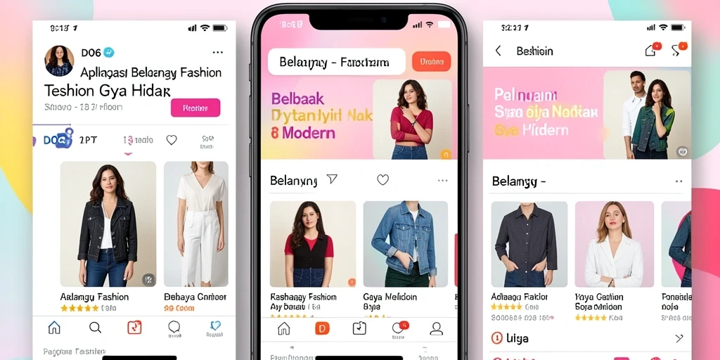 Tampilan antarmuka D06 menampilkan koleksi fashion terkini dan penawaran menarik.