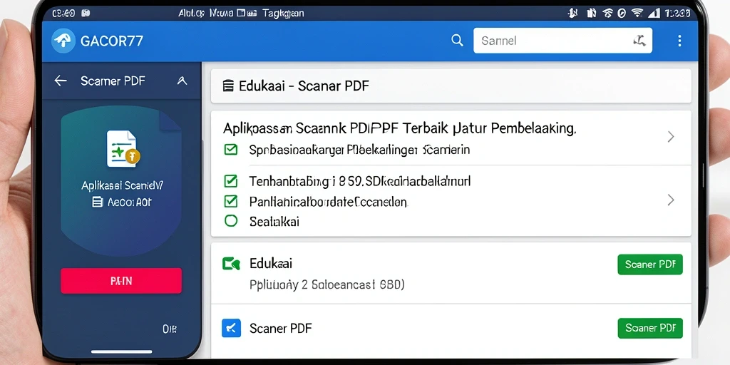 Antarmuka GACOR77 yang mudah digunakan untuk pemindaian dokumen PDF.