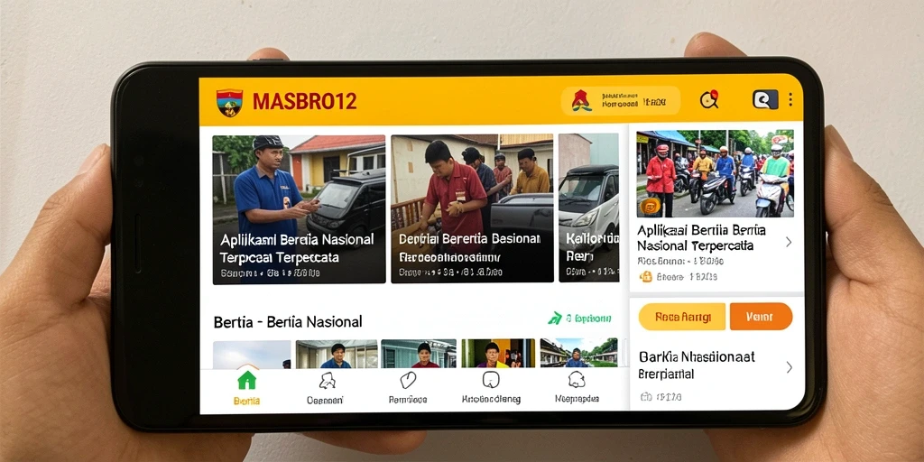 Antarmuka intuitif dan berita terkini dari MASBRO12.