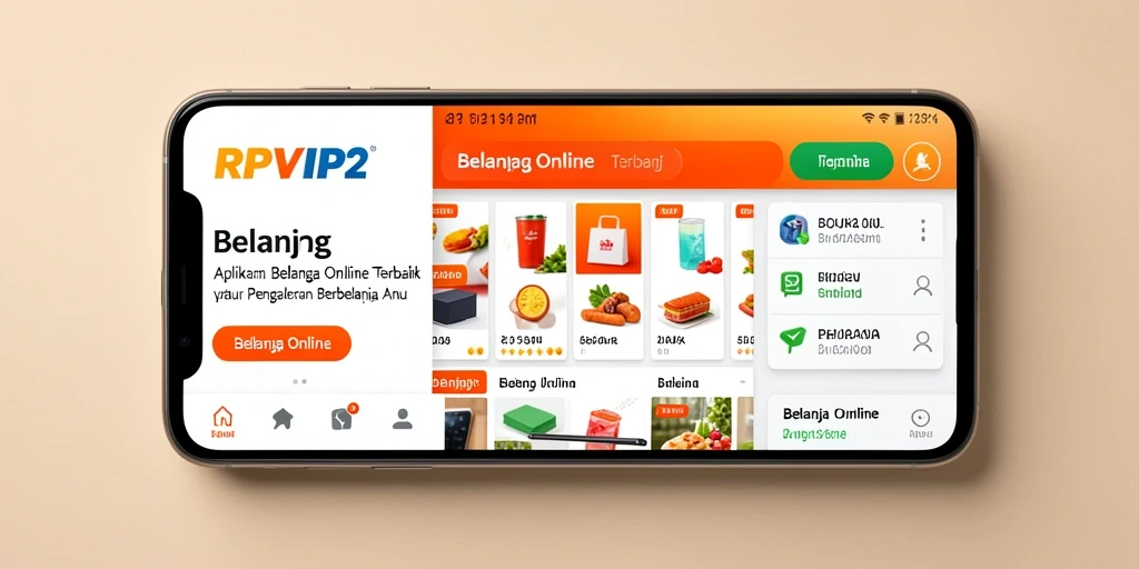 Tampilan antarmuka RPVIP2 untuk belanja online yang menarik dan mudah digunakan.